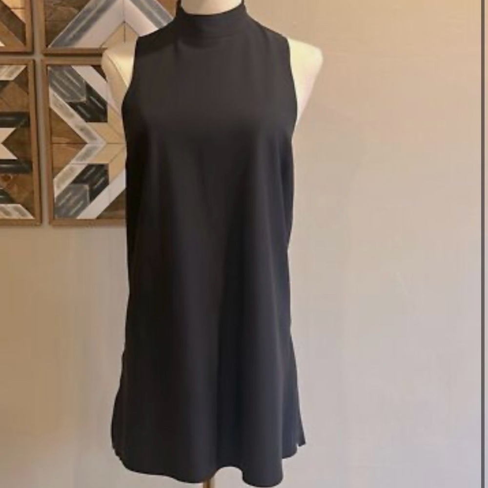 Athleta Charcoal Sleeveless Mini Dress